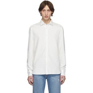 Eidos Mens Slim Fit JB Collar Shirt X-Large XL White - Made In Italy